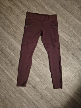 Lululemon Leggings With Side Zipper